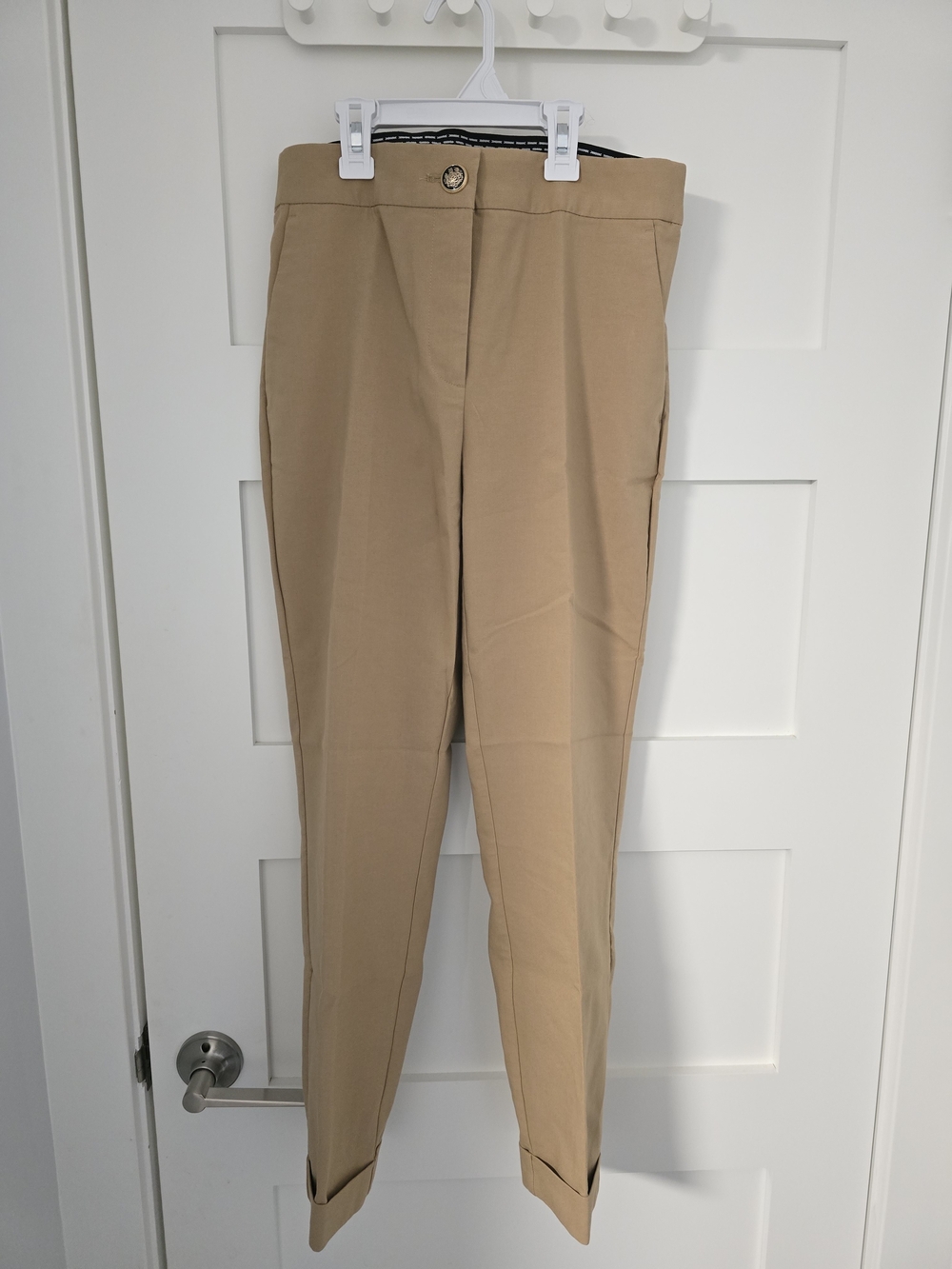 Zara Straight Leg Pants in Khaki Tan NWOT